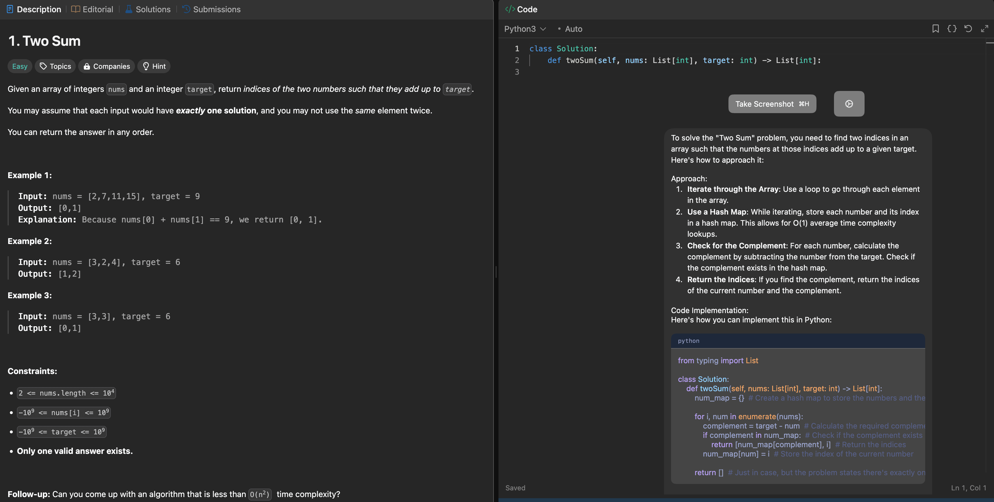 Interview Coder Demo Screen